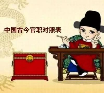 刑部尚书相当于现在的官（古代官职与现代官职的对比）