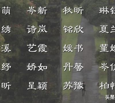 艺字女孩最佳组合名字（古风温柔惊艳的女孩名字）